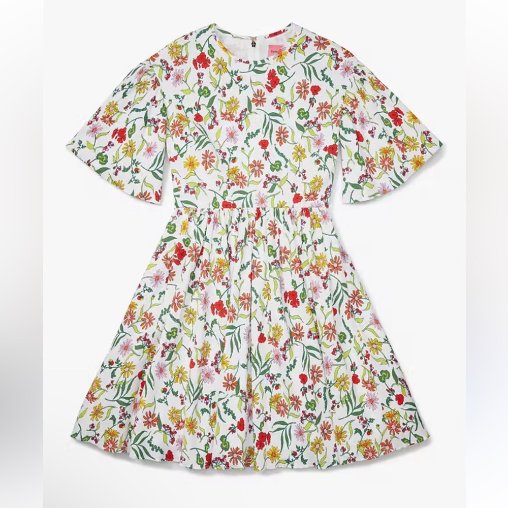 Kate spade Rooftop Garden Floral dress w/ pockets  Sz 10 excellent condition - Picture 3 of 7